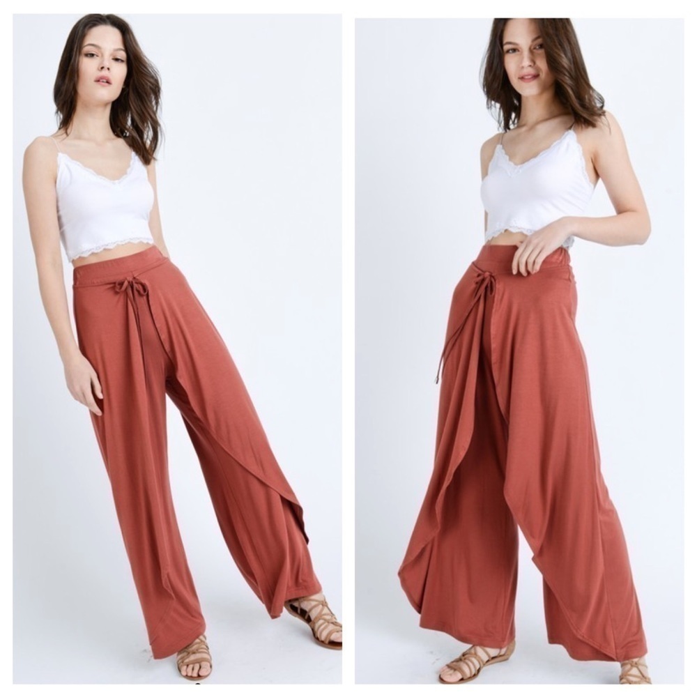 Last! 🎉HP 9-30🎉 Ruffled Layer Wrap Jersey Pants
